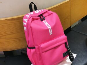 กระเป๋าเป้สะพายหลัง กระเป๋าแฟชั่น สีบานเย็น