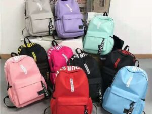 กระเป๋าเป้ กระเป๋านักเรียน กระเป๋าสะพายหลัง เป้สะพายหลัง ครบสี 10/ใบ