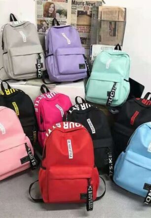 กระเป๋าเป้ กระเป๋านักเรียน กระเป๋าสะพายหลัง เป้สะพายหลัง ครบสี 10/ใบ