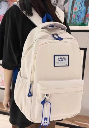 กระเป๋าเป้สะพายหลัง กระเป๋านักเรียน อเนกประสงค์ สไตล์เกาหลี และญี่ปุ่น เหมาะกับการพกพาเดินทาง เล่นกีฬา แฟชั่นสําหรับเด็กผู้หญิง และผู้ชาย