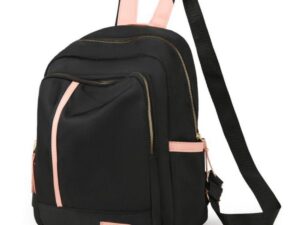 น้ําหนักเบา กระเป๋าสะพายไหล่,แฟชั่นความจุขนาดใหญ่กระเป๋าเป้สะพายหลัง สีดำ